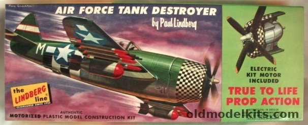 Lindberg 1/48 Air Force Tank Destroyer P-47 Thunderbolt Motorized, 303M-100 plastic model kit